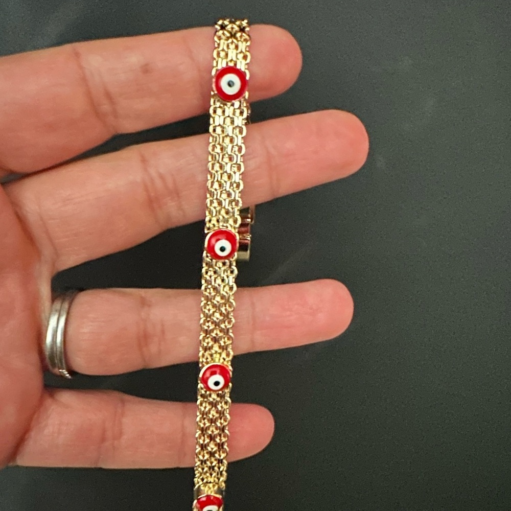 Gold Evil Eye Bracelet